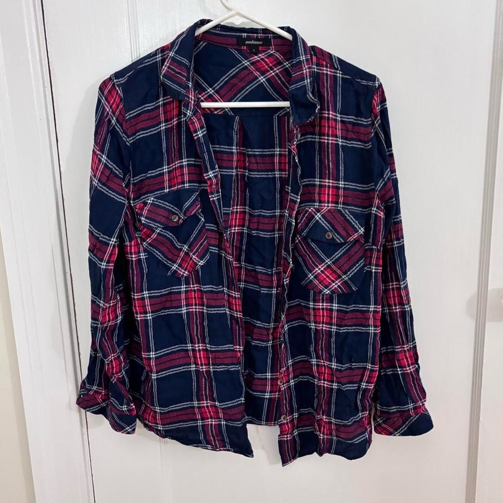 fashion q red and blue flannel